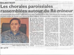 Article Chorale Paroissialess