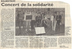 Spectacle de solidarité